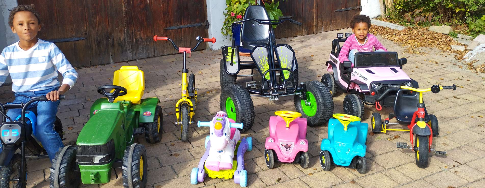 Der Kinderfuhrpark für viel Action